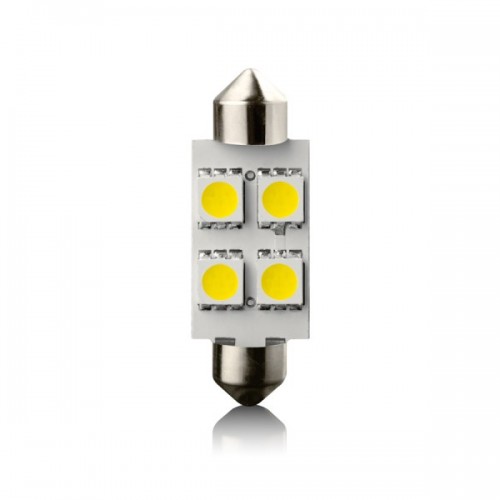 Žiarovka LED SV8.5 4 WHITE 12V 39mm 1ks